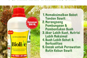 BIOLIVE – PUPUK PENYUBUR 500 ml SAWIT – 98k – FB